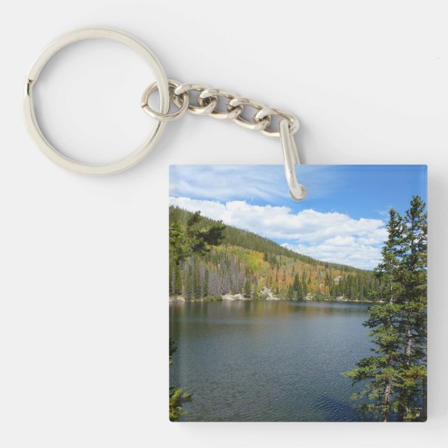 Bear Lake at Rocky Mountain National Park Keychain (Front)