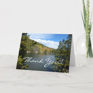 Bear Lake at Rocky Mountain National Park Letterpress Thank You Card