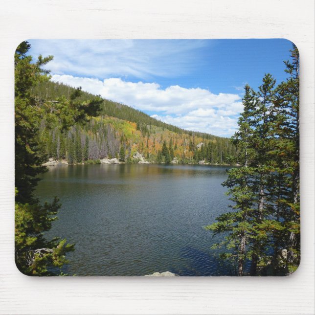 Bear Lake at Rocky Mountain National Park Mouse Pad (Front)