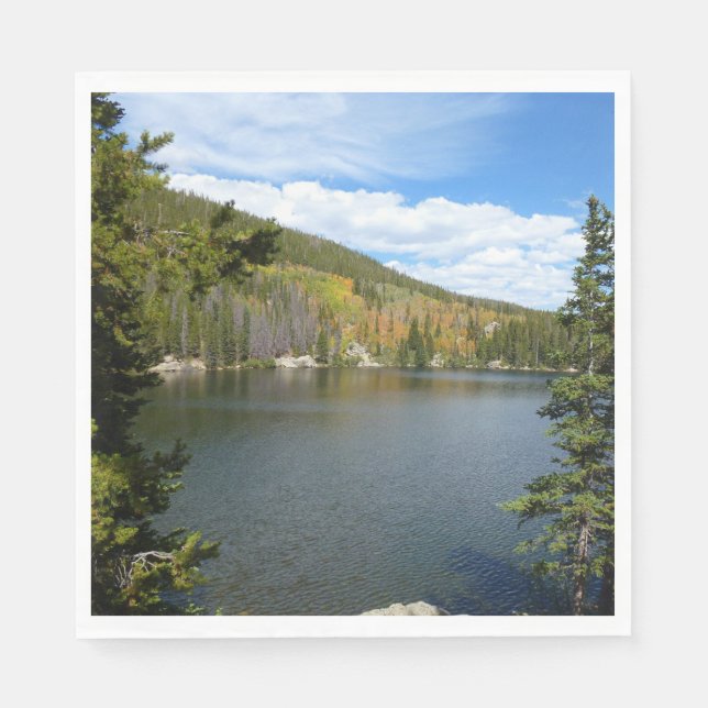 Bear Lake at Rocky Mountain National Park Napkins (Front)