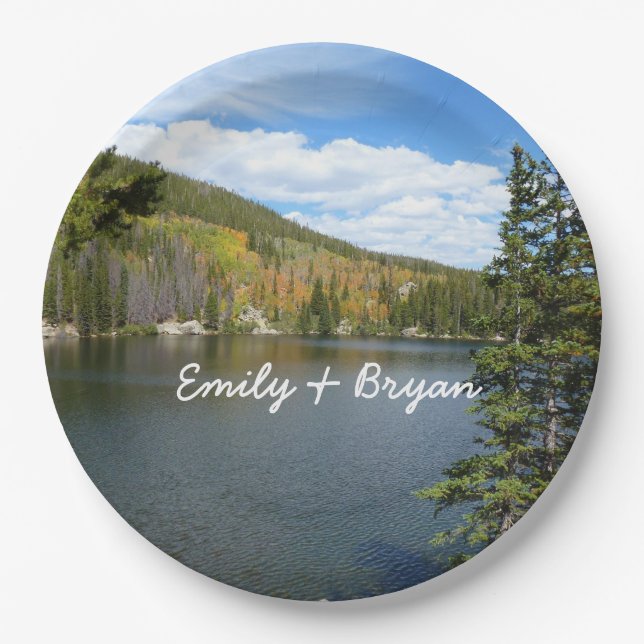 Bear Lake at Rocky Mountain National Park Paper Plates (Front)