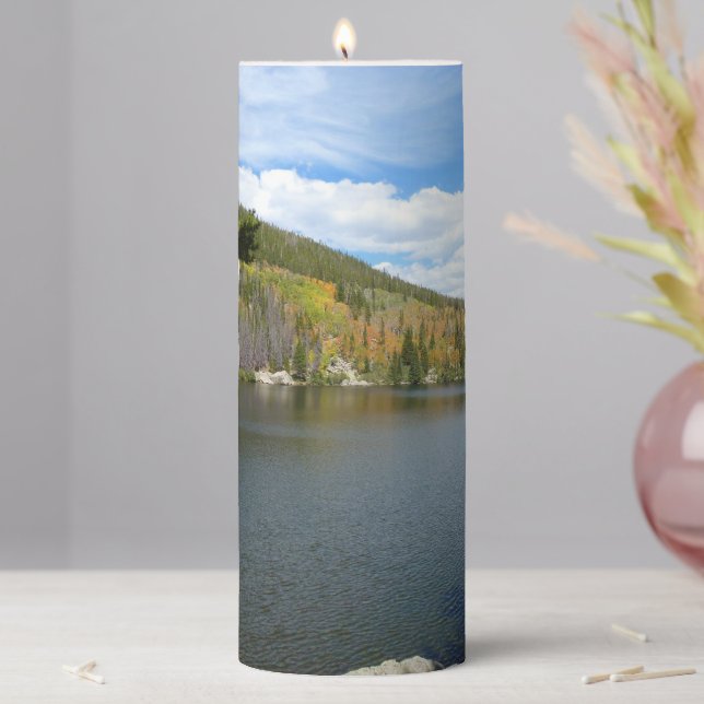 Bear Lake at Rocky Mountain National Park Pillar Candle (In Situ)
