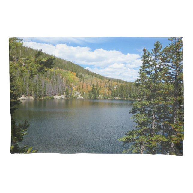 Bear Lake at Rocky Mountain National Park Pillow Case (Front)