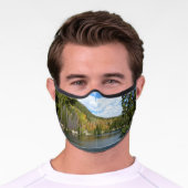 Bear Lake at Rocky Mountain National Park Premium Face Mask (Worn)