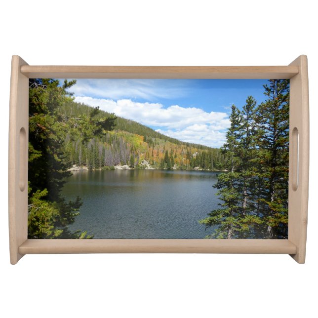 Bear Lake at Rocky Mountain National Park Serving Tray (Front)