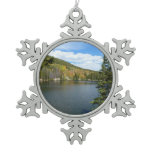 Bear Lake at Rocky Mountain National Park Snowflake Pewter Christmas Ornament