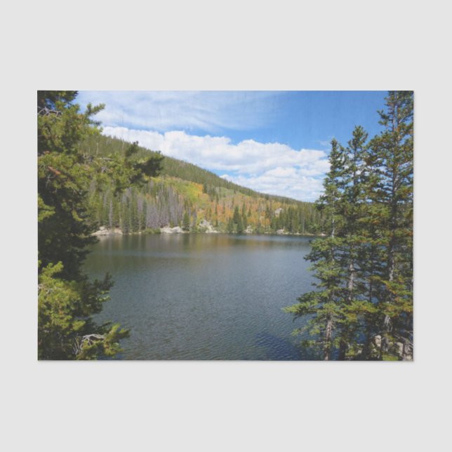 Bear Lake at Rocky Mountain National Park Tissue Paper (Front)