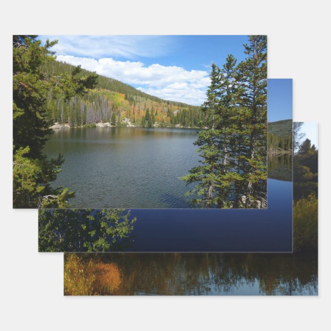 Bear Lake at Rocky Mountain National Park Wrapping Paper Sheets (Set)