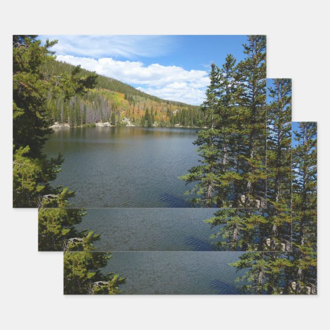 Bear Lake at Rocky Mountain National Park Wrapping Paper Sheets (Set)