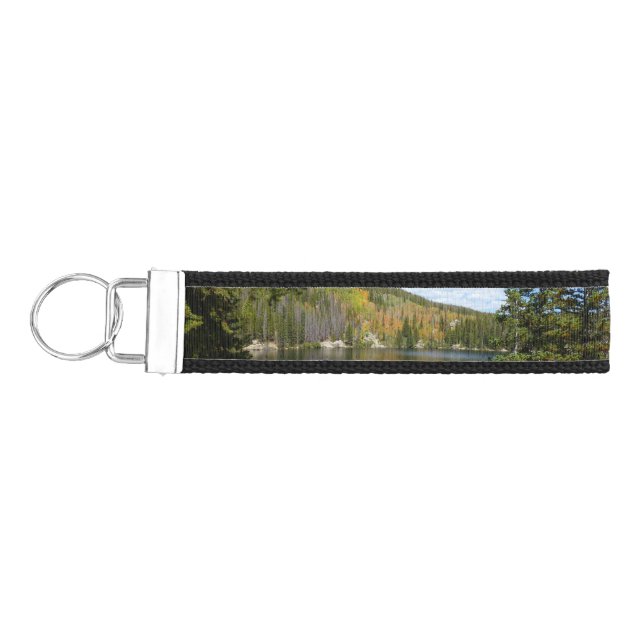 Bear Lake at Rocky Mountain National Park Wrist Keychain (Keys on Left)