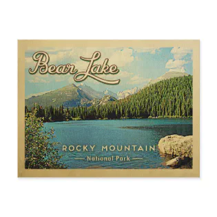 Bear Lake Colorado Vintage Rocky Mountains Postcard