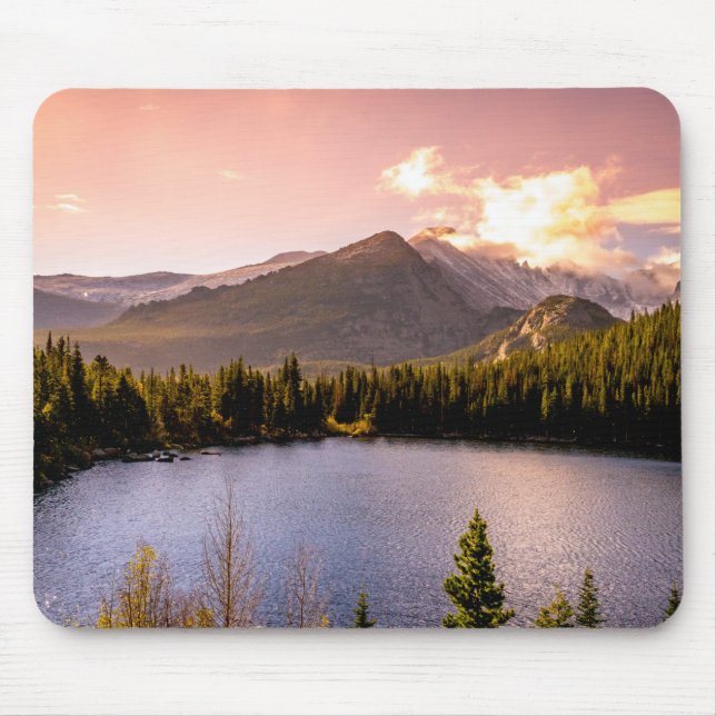 Bear Lake in Rocky Mountain National Park Mouse Pad (Front)