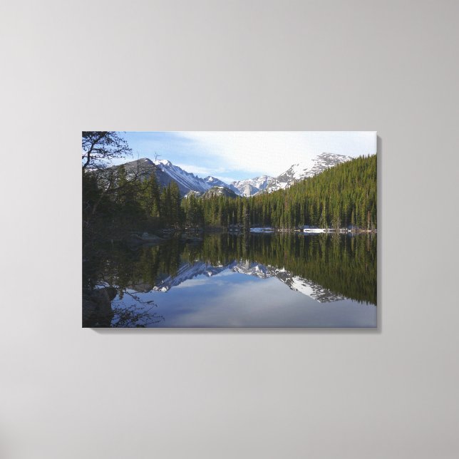 Bear Lake Reflection II Canvas Print (Front)
