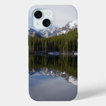 Bear Lake Reflection Ii Iphone 15 Case by mlewallpapers at Zazzle