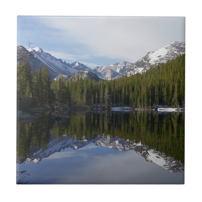 Bear Lake Reflection II Ceramic Tile (Front)