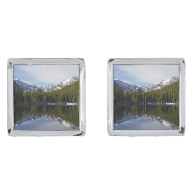 Bear Lake Reflection II Cufflinks (Front)