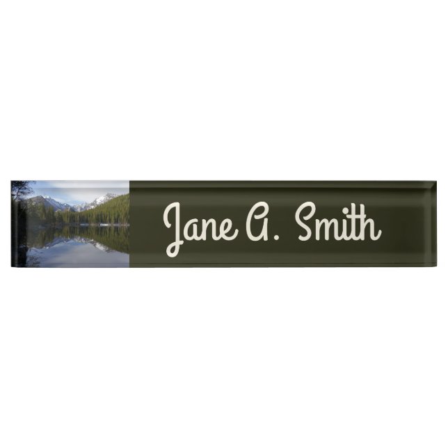 Bear Lake Reflection II Desk Name Plate (Front)
