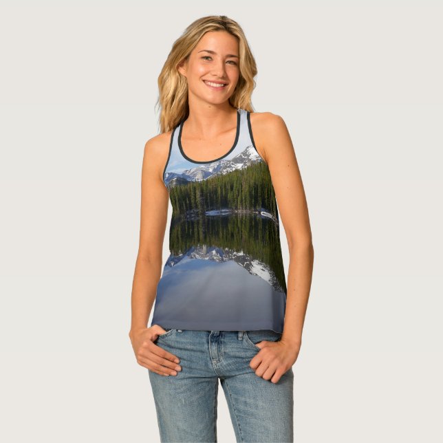 Bear Lake Reflection II Tank Top (Front Full)
