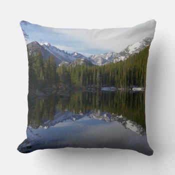 Bear Lake Reflection Ii Throw Pillow by mlewallpapers at Zazzle