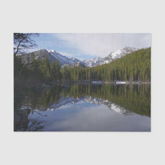 Bear Lake Reflection II Tissue Paper (Front)