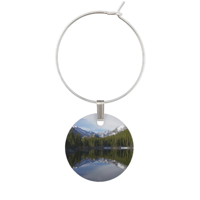 Bear Lake Reflection II Wine Charm (Front)