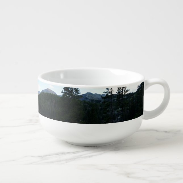 Bear Lake Scenery Soup Mug (3.4x5.4) (Left)