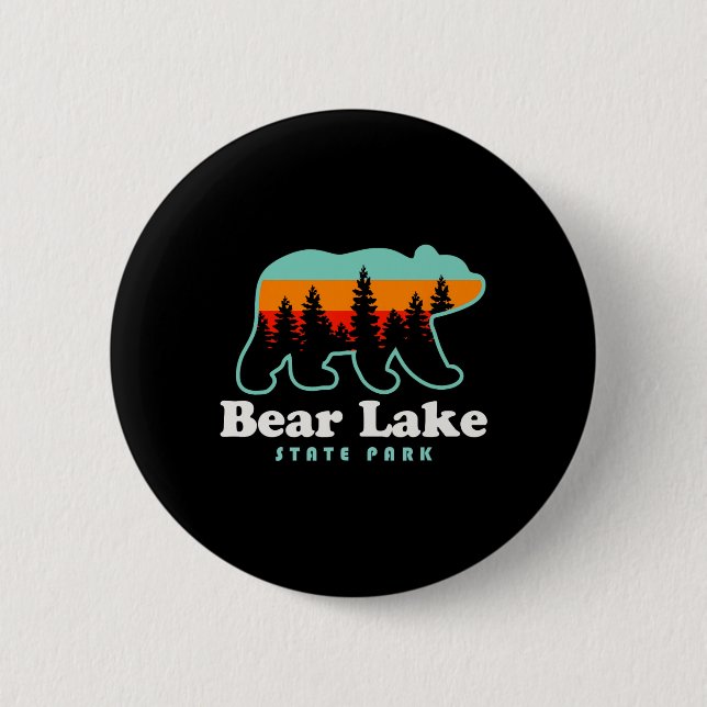 Bear Lake State Park Camping Utah Hiking  Button (Front)