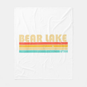 BEAR LAKE UTAH Fun Fishing Camping Summer  Fleece Blanket
