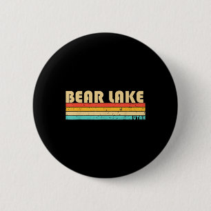 Bear Lake Utah Funny Fishing Camping Summer  Button