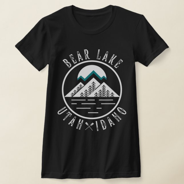Bear Lake Utah Idaho Camping Boating  T-Shirt (Laydown)