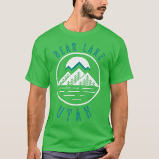 Bear Lake Utah Mountain Skiing Hiking Fishing Boat T-Shirt