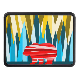Bear Landscape Mountain Pattern Hitch Cover