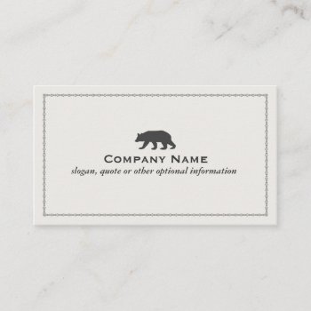 Bear Logo Business Card by sm_business_cards at Zazzle