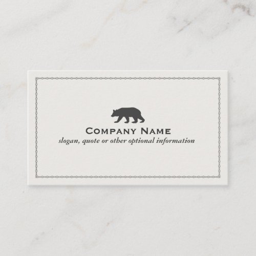Bear Logo Business Card