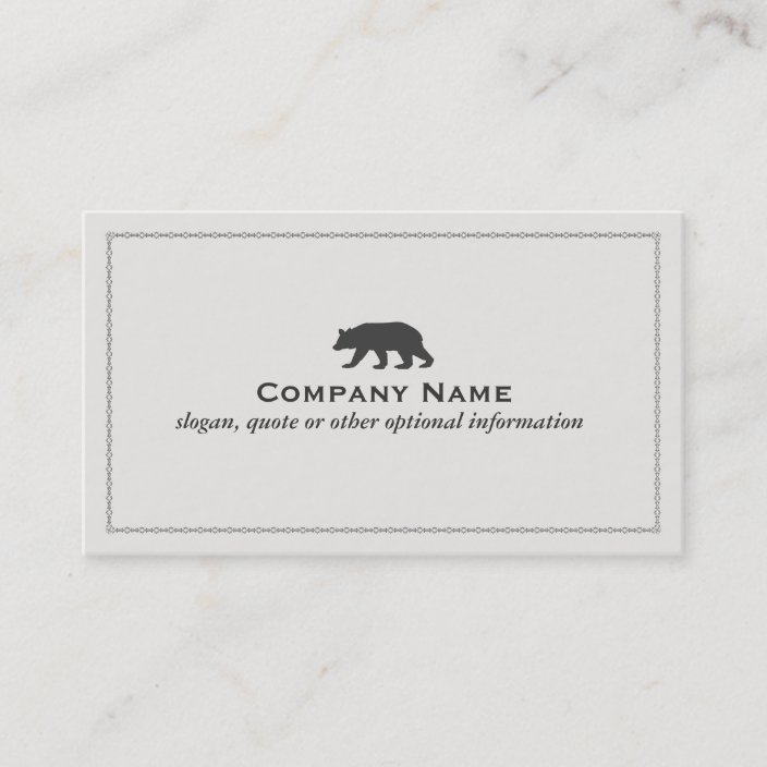 Bear Logo Business Card | Zazzle.com