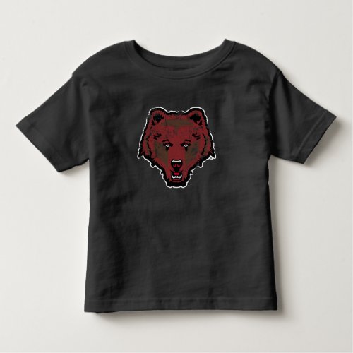 Bear Logo Distressed Toddler T_shirt