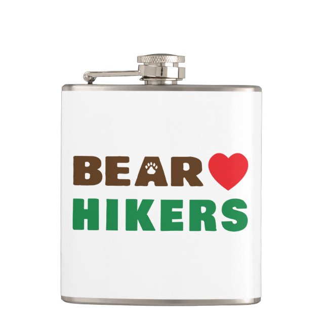 Bear love hiker flask (Front)