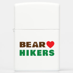 Bear love hiker zippo lighter