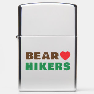 Bear love hiker zippo lighter