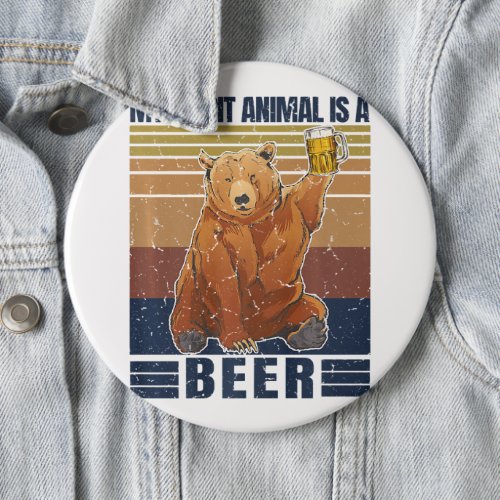 Bear Lover Button  Special Gift for Birthday