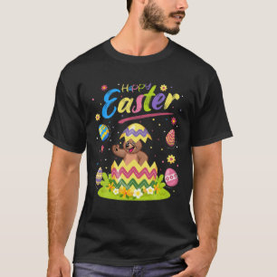 Bear Lover Funny Easter Egg Grizzly Bear Happy Eas T-Shirt