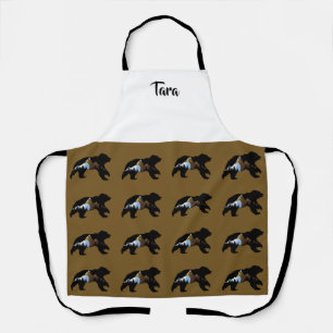 Bear Lover's "Bears with Mountains" Apron