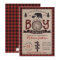 Bear Lumberjack Flannel Boy Baby Shower Invitation