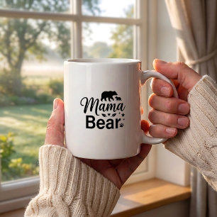 Bear Mama Coffee Mug, Funny Mom Life Quote Mug