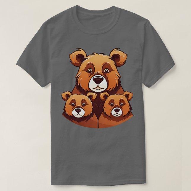 Bear Mama Uncle Papa Parents 2 T-Shirt (Design Front)