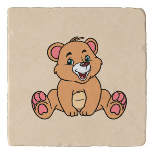 Bear Marble Stone Trivet