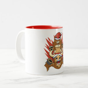 Bear Market Day Trading Humor Two-Tone Coffee Mug
