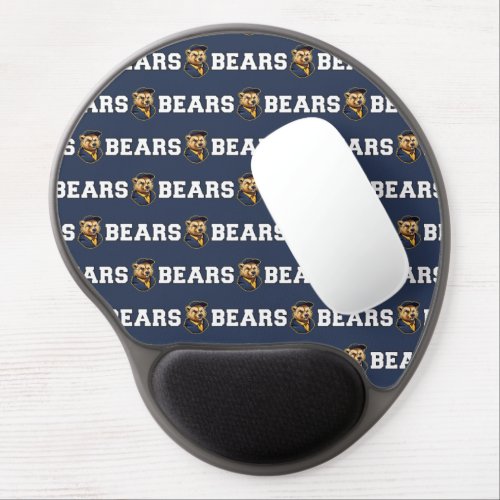 Bear Mascot  Dark Blue _ School College Team Gel Mouse Pad
