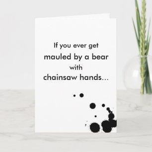 Bear Mauling Romance Card