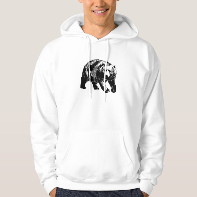 Bear-men's Hoodies (Front)
